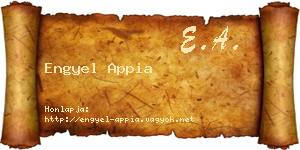 Engyel Appia névjegykártya